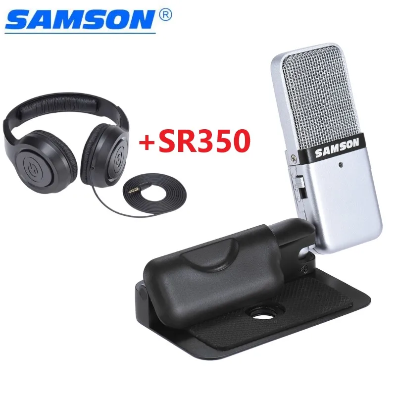 Микрофон Samson Go Mic портативный конденсаторный USB микрофон SR350 для Mac ПК записи