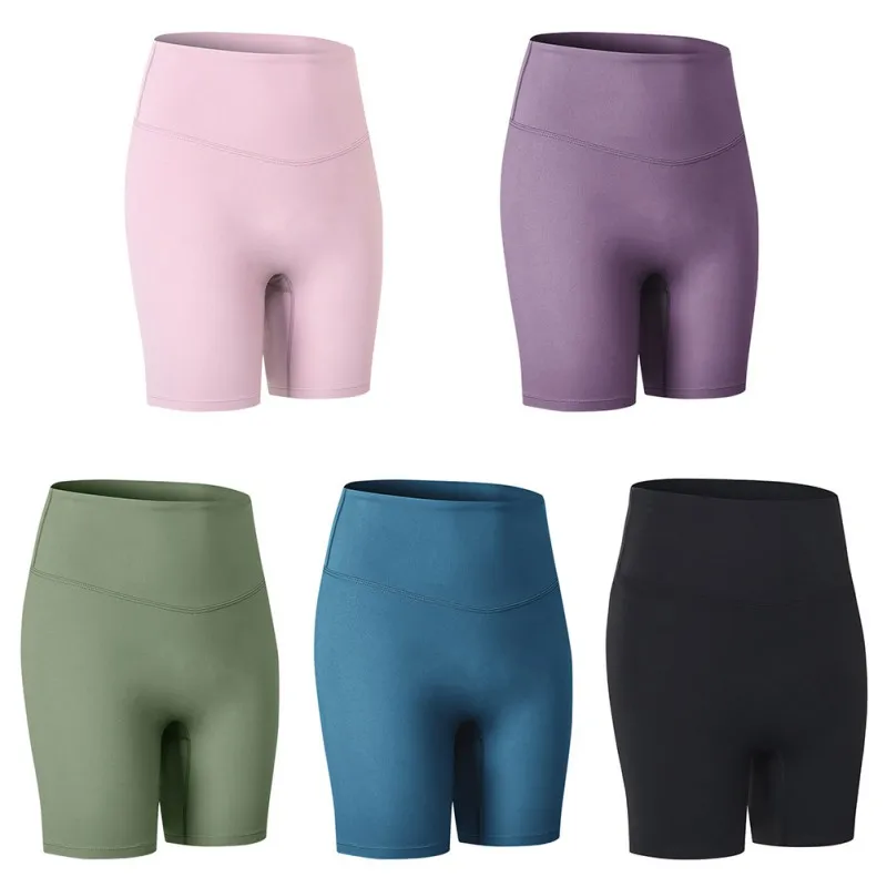 Женские беговые шорты без помех облегающие двусторонние спортивные для фитнеса