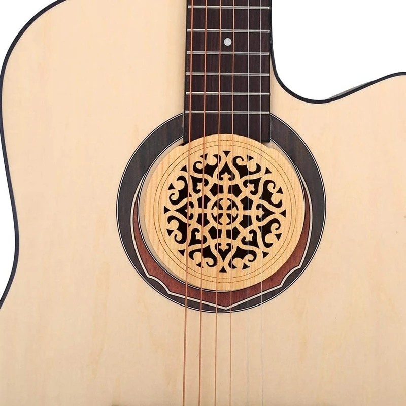 Гитара деревянная Soundhole звуковая Крышка блока отзывы буфера ель дерево для EQ