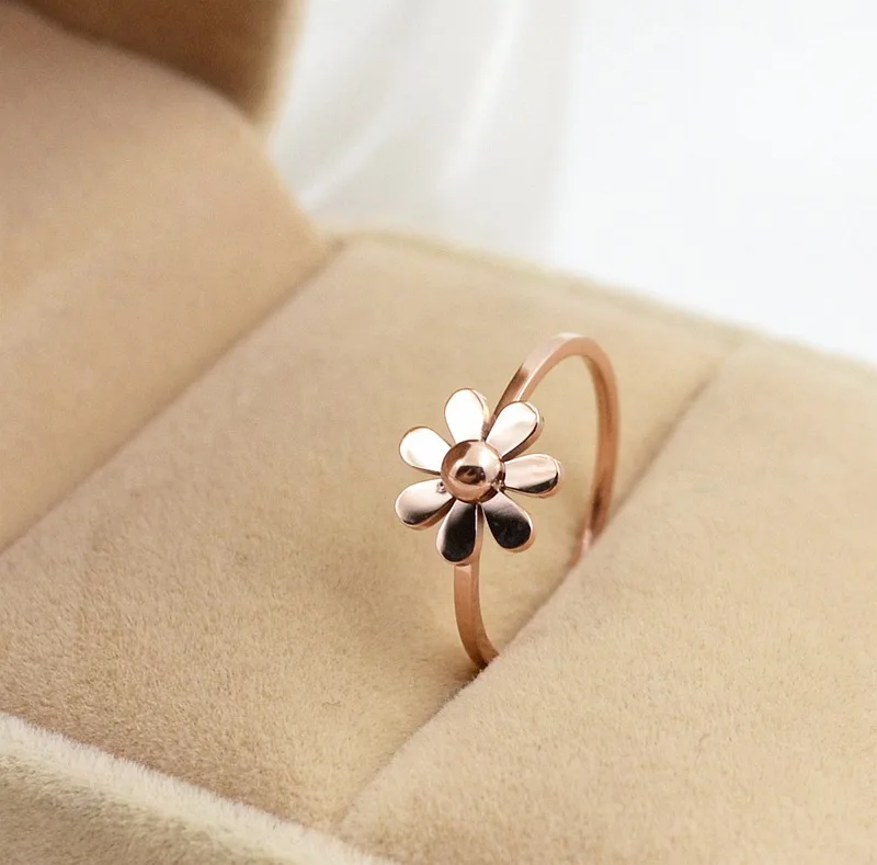 Женские кольца из нержавеющей стали 2 цвета цвета: розовое золото серебро с