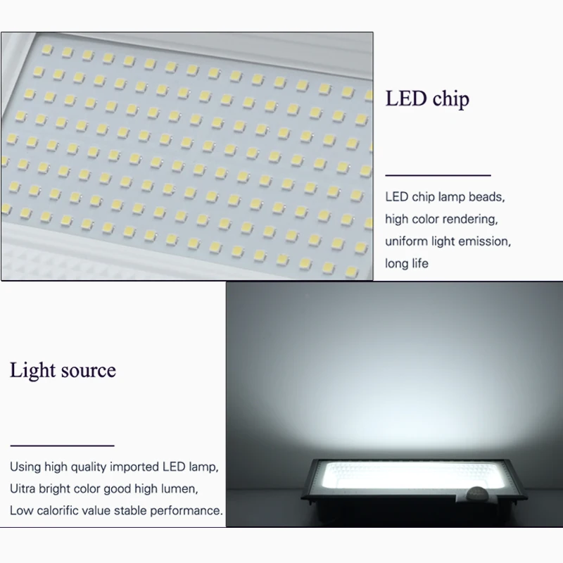 

LED Floodlights PIR Motion Sensor Outdoors Wall Flood Lights 220V 30W 50W 100W Waterproof lamps garden spotlight