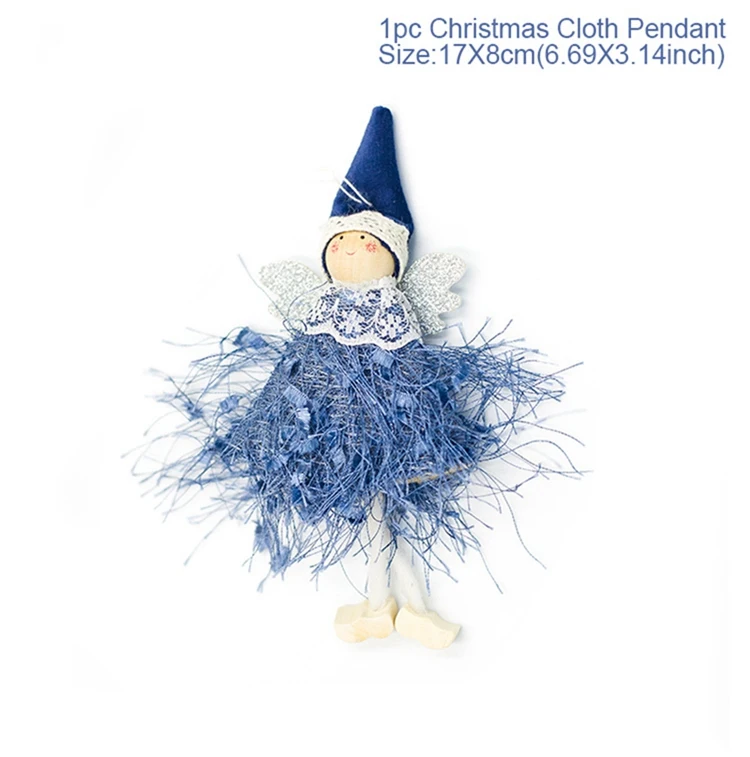 angel doll 23 FENGRISE, Рождественское украшение, Рождественская кукла, украшения,, ангел, кукла, Рождественская елка, подвеска, новогодний, Декор, Рождество - Цвет: angel doll 23