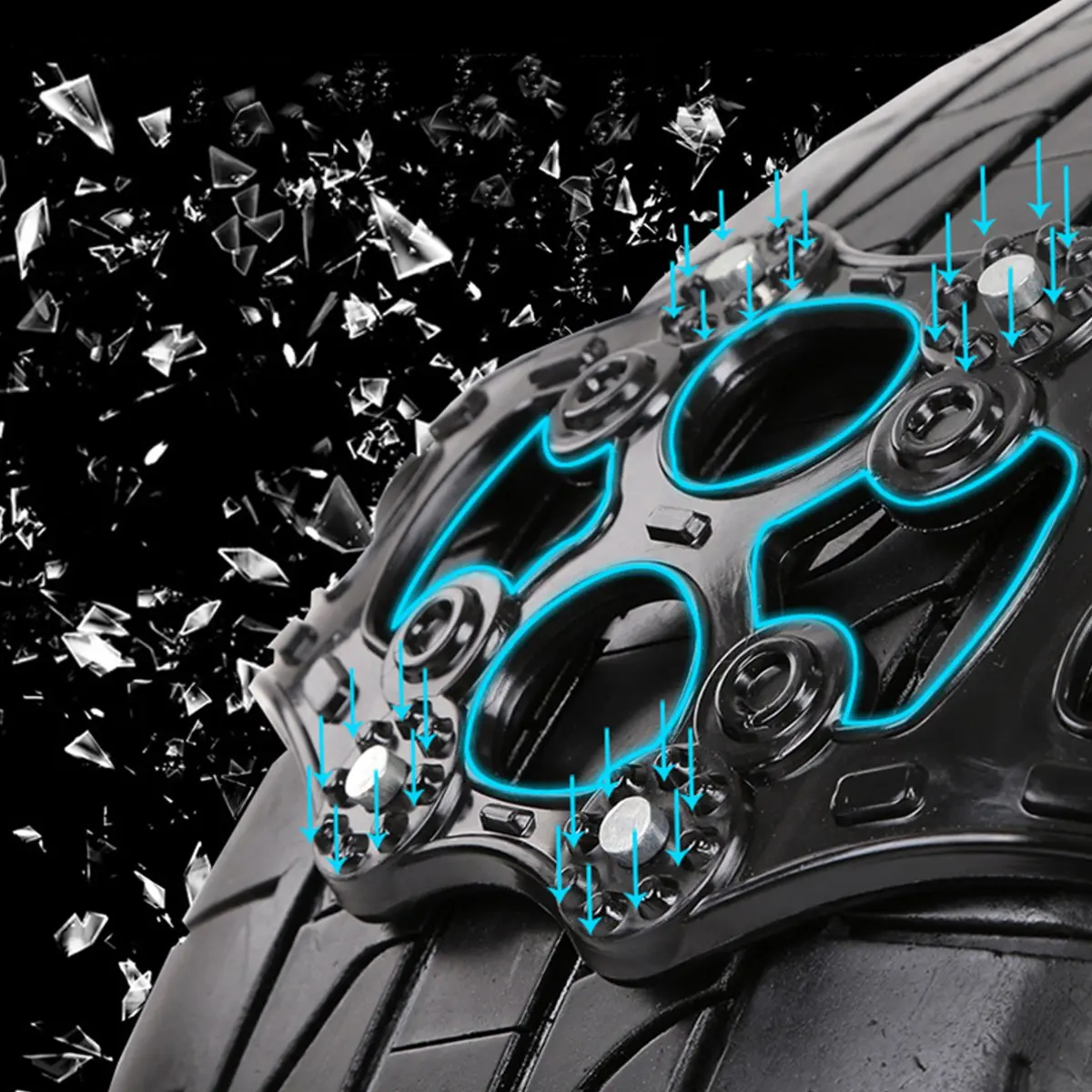 Универсальный набор из 4 предметов автомобильные шины зимняя Дорожная