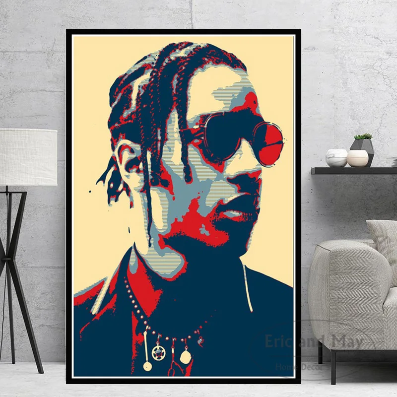 Современная картина маслом как можно скорее Рокки 2pac Тупак J cole США звезды рэпера