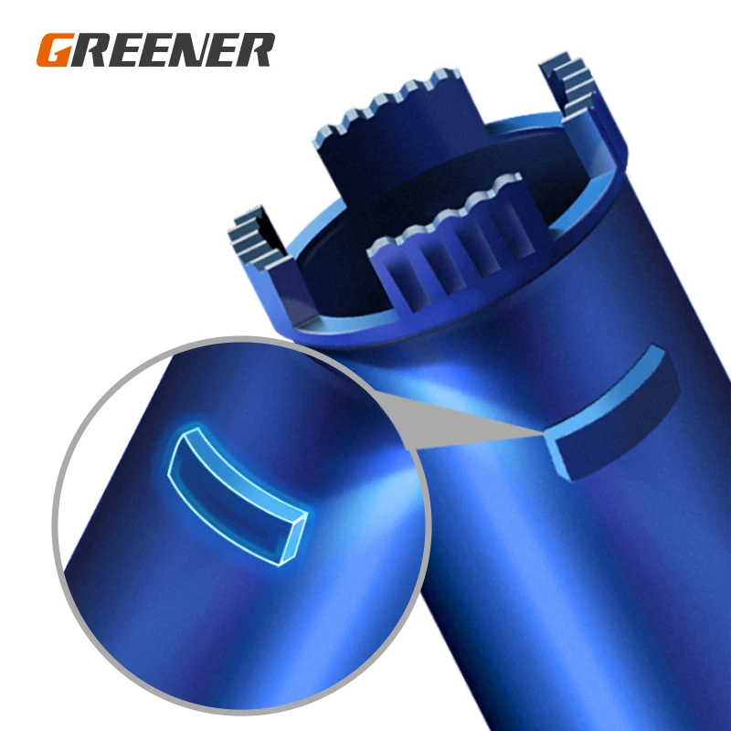 Алмазное буровое долото Greener 32-76 мм перфоратор для стенового бетона длина