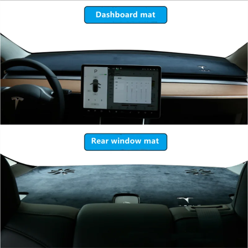 Коврик для приборной панели автомобиля Tesla Model 3/Y нескользящая накладка на заднее