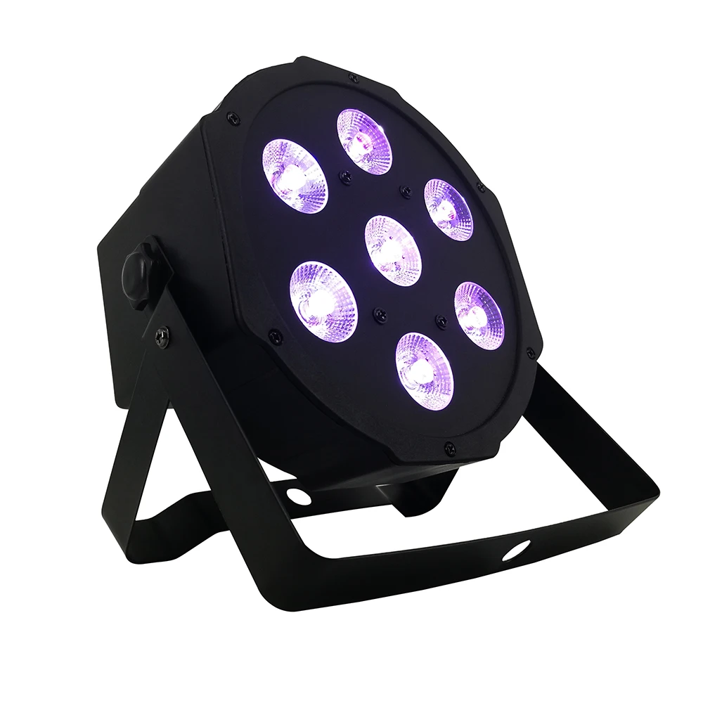 Движущийся светодиодный сценический светильник 7x18 Вт RGBWA+ UV 6в1 Профессиональный DMX512 для дискотеки DJ музыка вечерние KTV освещение для ночного клуба