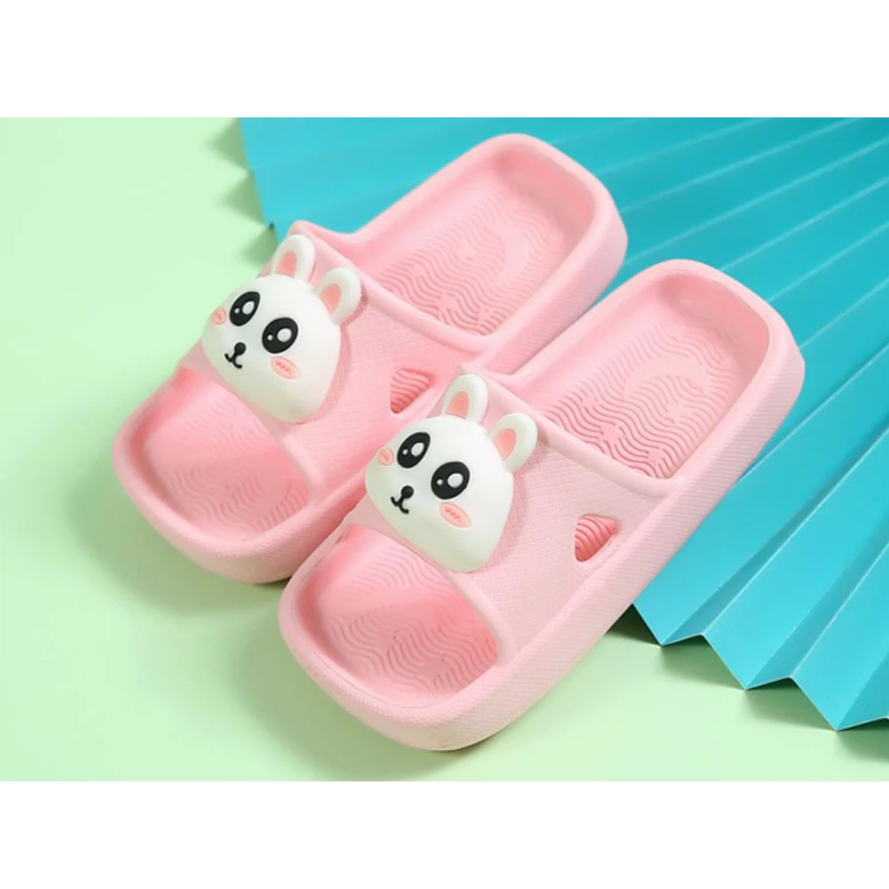 

1-6 YEARS BABY TODDLERS MULE SLIPPERS SUMMER GIRLS BOYS SHOES PINK ORANGE YELLOW GREEN CUTE CARTOON RABBIT LION FROG PANDA