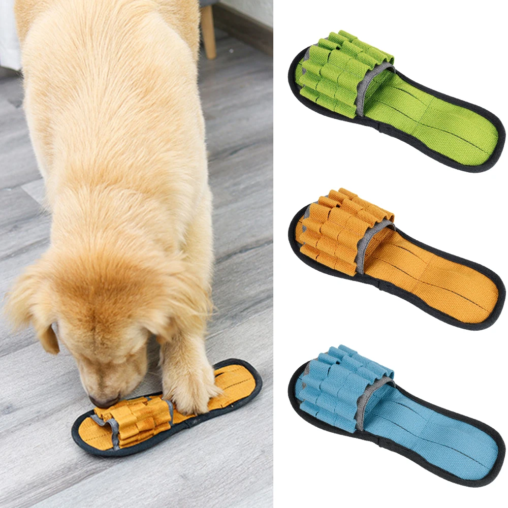 

Pet Chew Toys Bite-resistant Webbing Slippers Shape Interactive Sniffing and Vocalization To Find Food Toy Dog Training Supplies