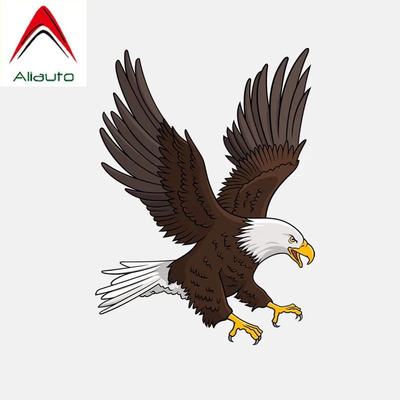 

Aliauto Water Proof Car StickerWhite-Headed Eagle Hits The Sky Motorcycle PVC Decal for Mazda Mazda 3 Subaru Golf 4 VW,13cm*17cm