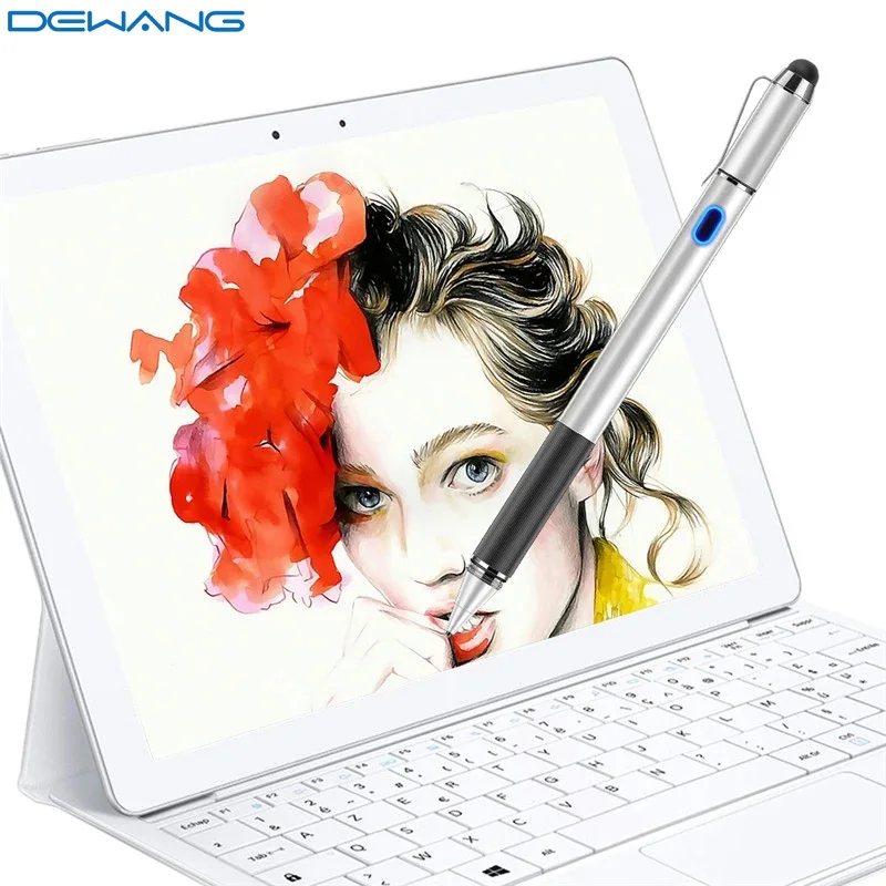 

Стилус DEWANG для сенсорного экрана, 2 в 1, с пассивным резиновым наконечником, емкостный, карандаш, стилус, ручка дюйма, для телефона, планшета