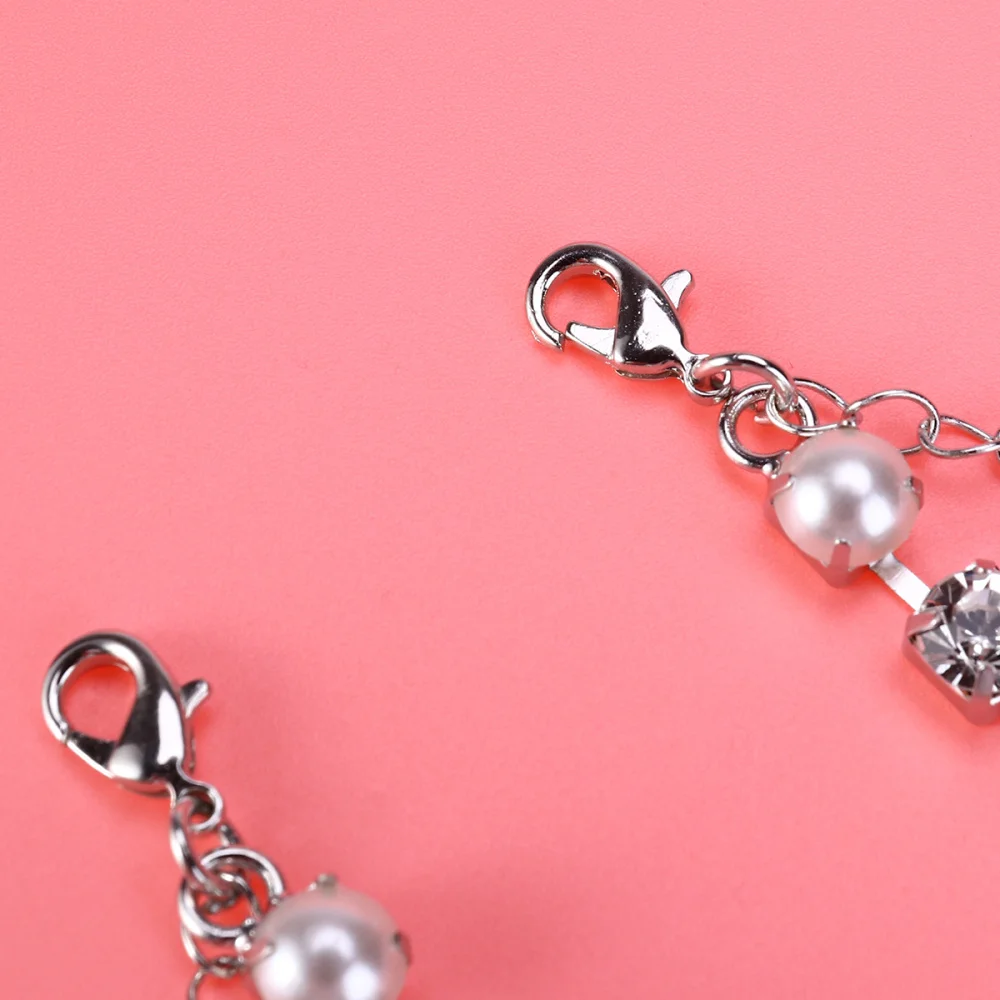 Пикантная обувь с украшением в виде кристаллов Стразы Жемчуг ремни Bling съёмный