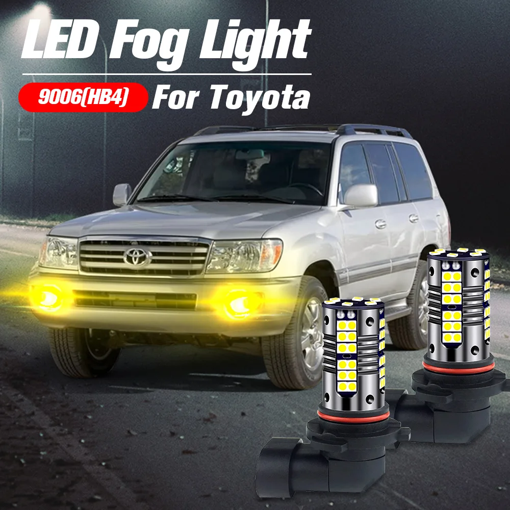 2 шт. светодиодсветильник Противотуманные фары Blub 9006 HB4 лампы для Toyota Camry 4runner Corolla