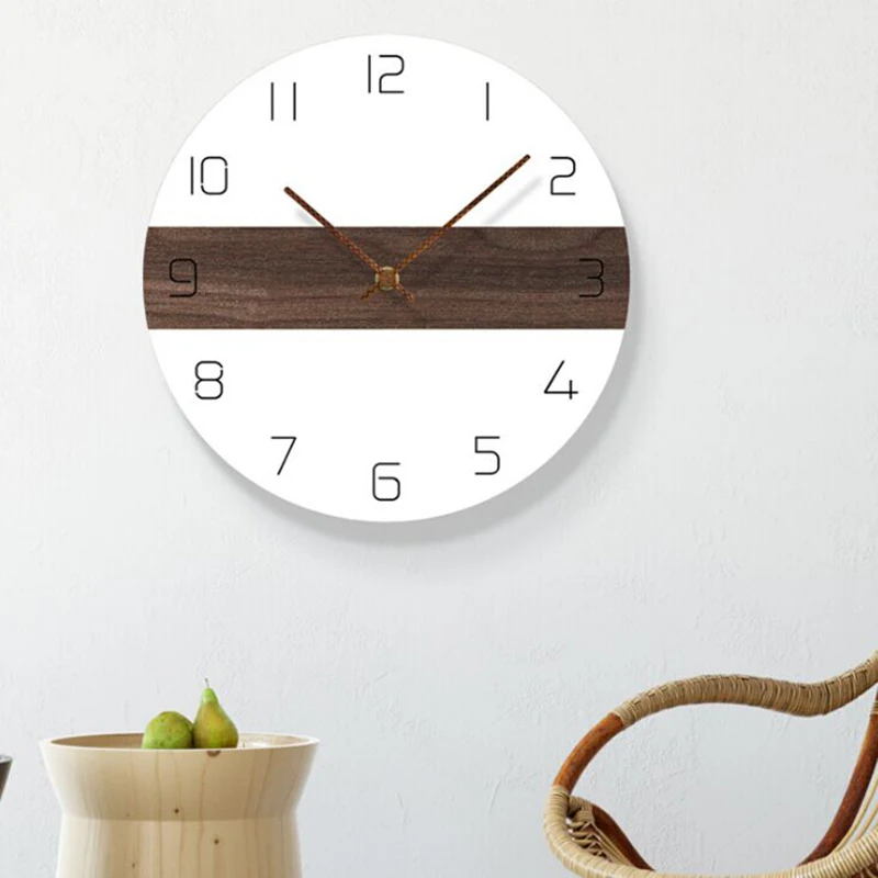 Современный дизайн бесшумные настенные часы винтажные с ретропростом
