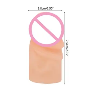 Силиконовые многоразовые Кольца для пениса с рукавом презерватив Петух крайней плоти кольцо для мужчин длительное удлинение времени увеличение для мужчин t