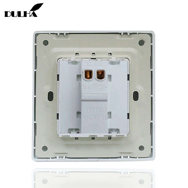 

Luxury 1 Gang 1 Way Wall Light Switch Golden Brushed Satin Metal Electrical Push Button Switches Finger Plate Panel Free Ship