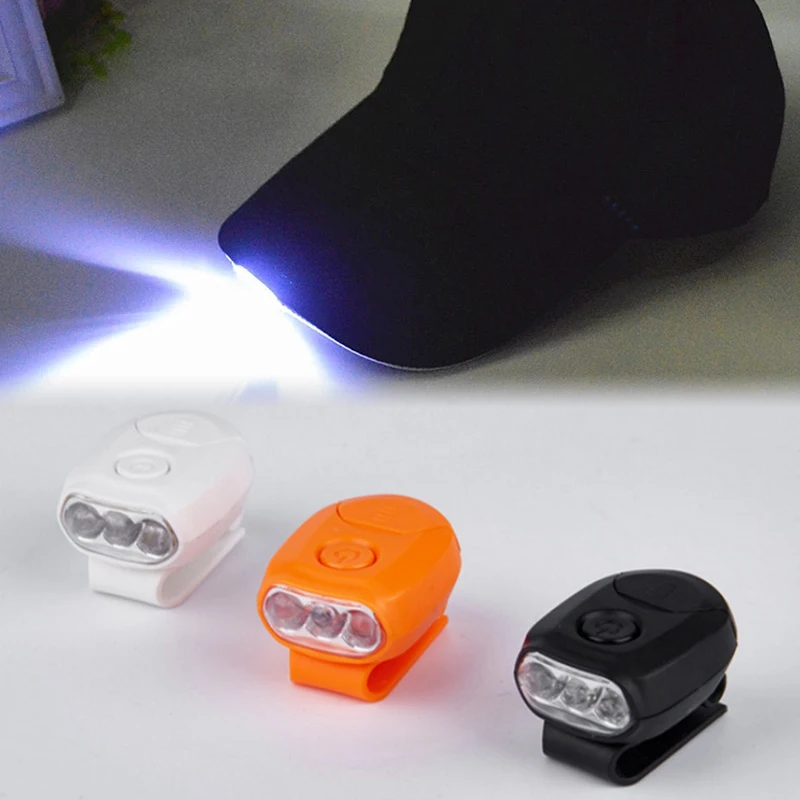 

Лампа на шапку Головной фонарь с 3 светодиодный, вращающаяся шаровая кепка, козырек, легкий Головной фонарь для охоты, кемпинга, рыбалки