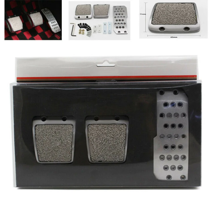 

Accelerator Footrest Pedal Brake Replacement 4pcs Accessories Clutch Interior