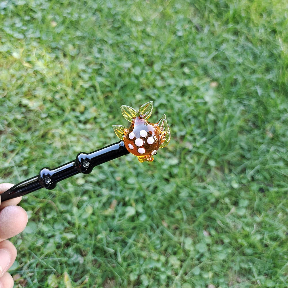 HORNET премиум стекло Dabbler 5 43 дюймов воск Dab инструмент Красочные толстые Pyrex Dabber