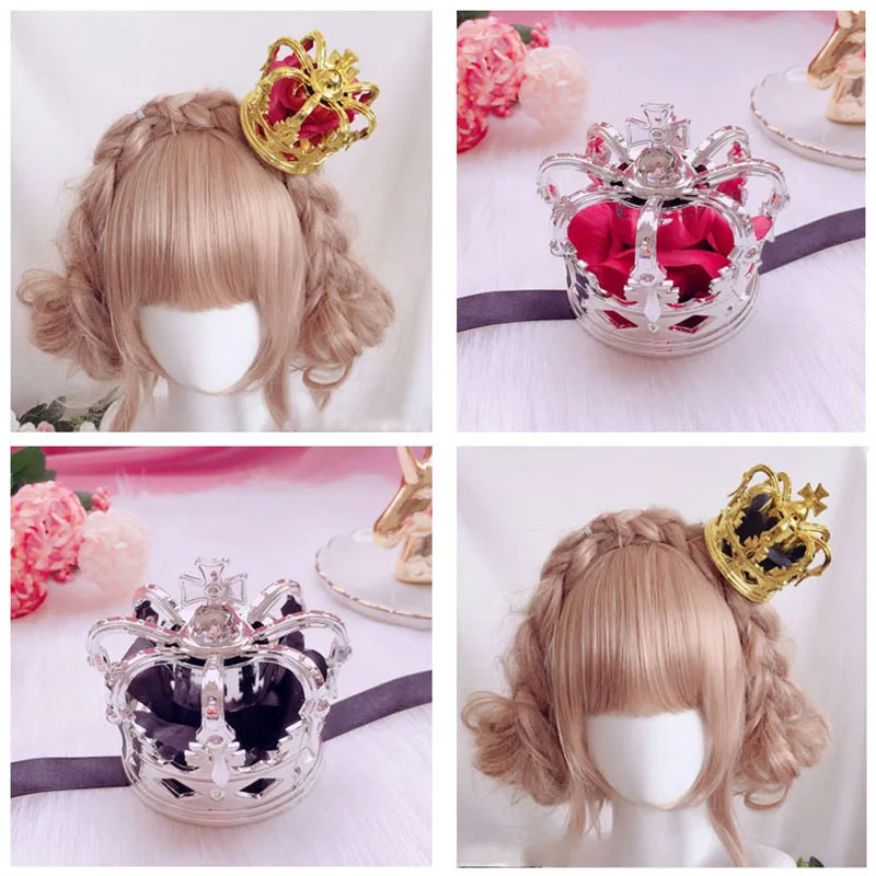 Корона Золотая Серебряная роза принцесса Король Королева заколка для волос