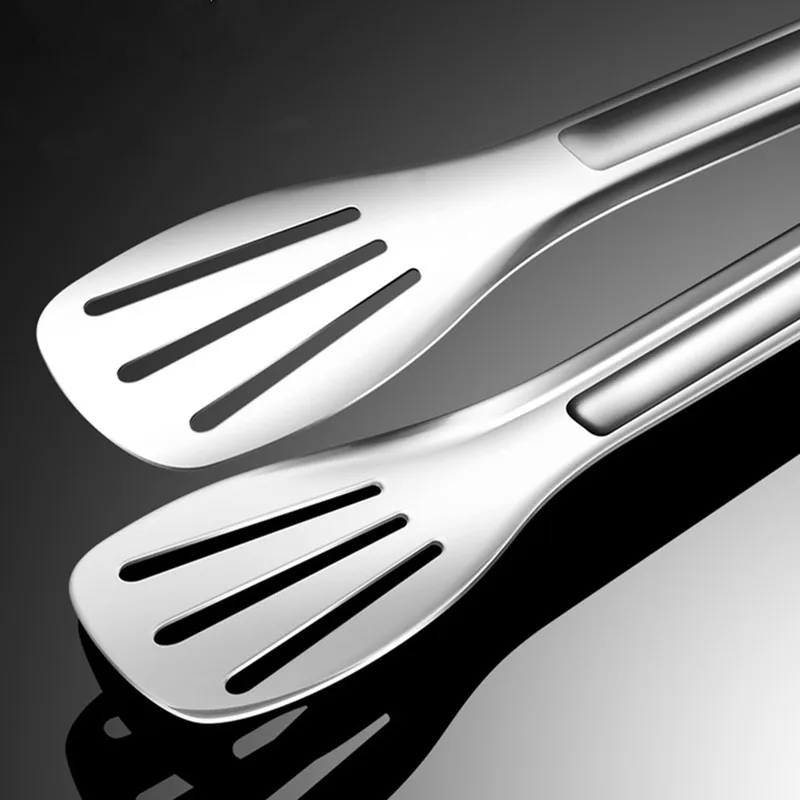 

1Pc Stainless Steel No-Stick Pastry Food Tongs Buffet Cooking Tool Bread Steak Barbecue Anti-Scalding Clamp Kitchen Utensils