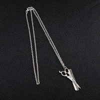hair scissor pendant necklace for women goth gothic accessories pendant necklace send friends cool anniversary gift trendy 2021