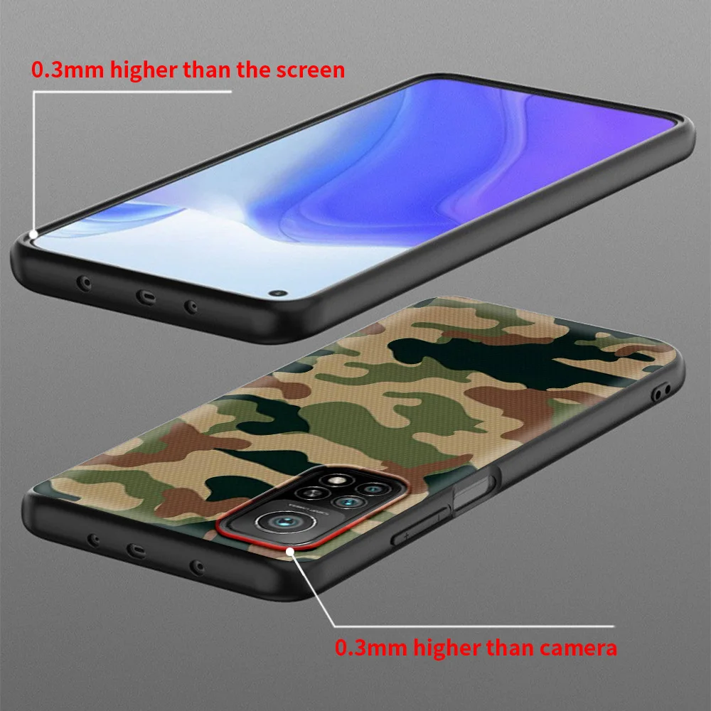military camouflage for xiaomi mi poco x3 nfc 10t pro note 10 lite 9t soft phone bumper case m3 11 f3 cc9e f1 shockproof cover free global shipping