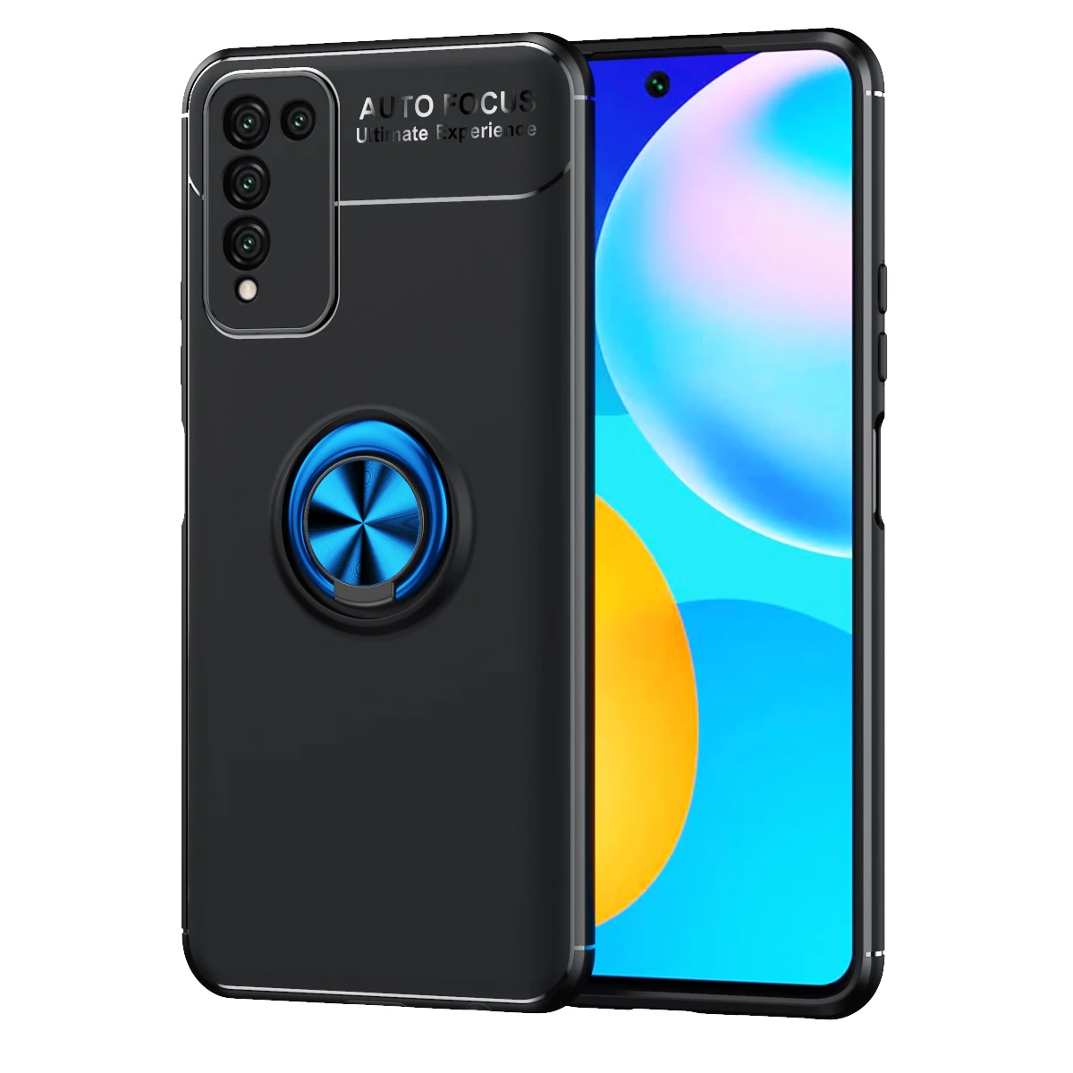 

For Huawei Honor V40 10X Lite Shockproof Case Honor 9A 9S 30S 30 Pro X10 Max Soft Silicone Magnetic Ring Stand Phone Back Cover
