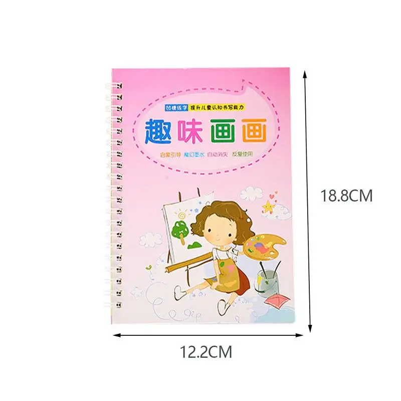 

Reusable English&Chinese Copybook Drawing Toy Hand Auto English Preschool Groove Fades For Children Writing Toys Educationa I0I5