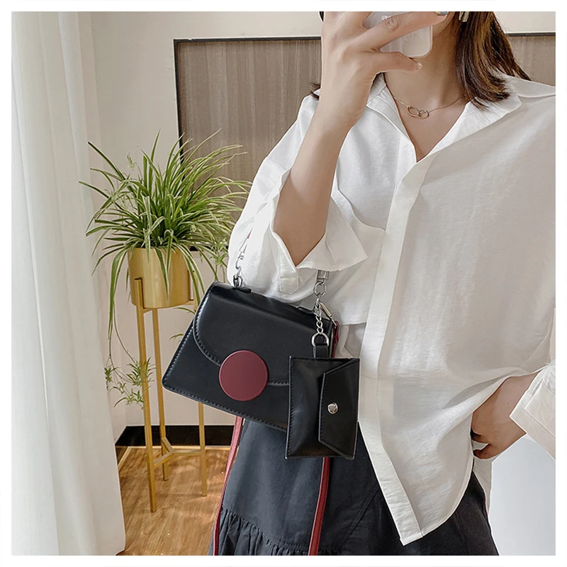 Fashion Chain Women Handbag with Mini Coin Purse 2020 New Ladies Shopping Shoulder Flap Bag Female Crossbody Messenger Bags