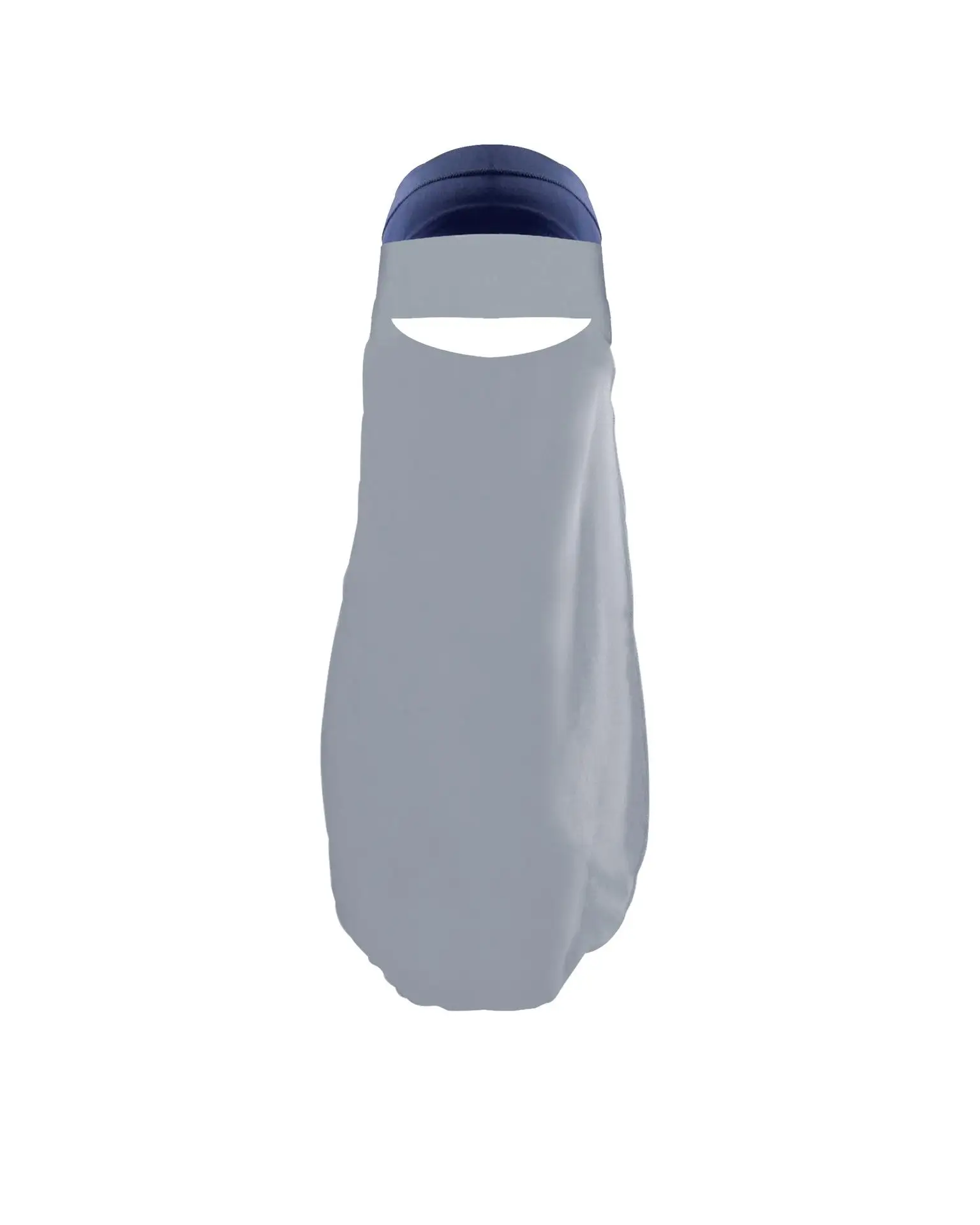 Niqab мусульманские Nikab женщины Burka накладные вуали хиджаб крышка лица исламский Burqa Кепка Ближний Восток арабский химар Амира простой хиджаб - Цвет: Серый