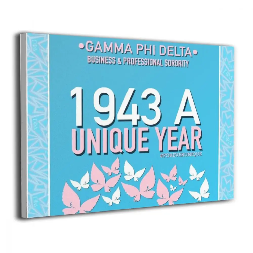 Абстрактная Картина на холсте Delta Sorority Gamma Phi настенное искусство для спальни