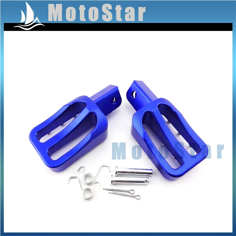Синие Алюминиевые Подножки с ЧПУ для китайского мотоцикла 50 куб. См 70 90 110 125 140 150 160