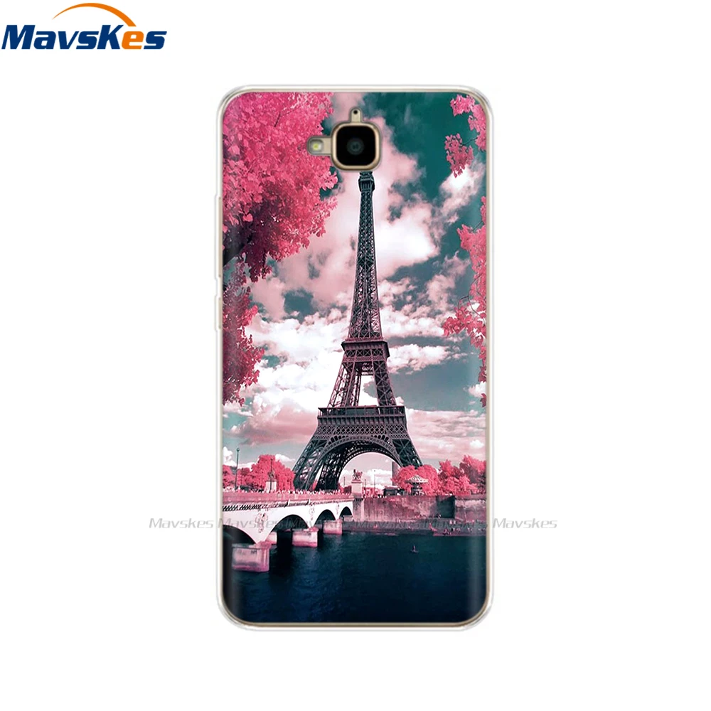 Силиконовый чехол для Huawei Honor 4C Pro мягкий из ТПУ задней панели телефона Y6 2015 с