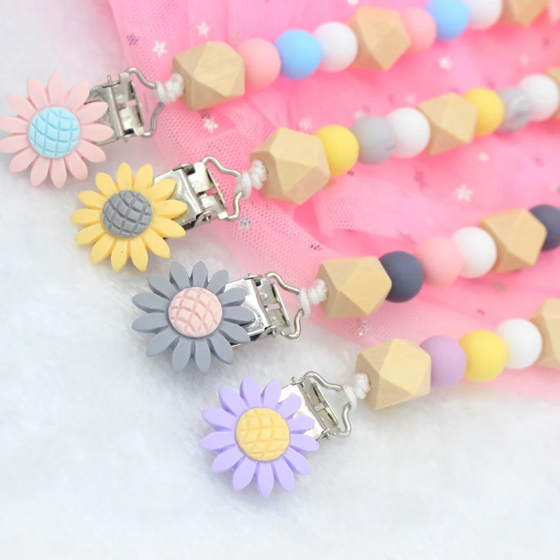 1 шт. детская цепочка для соски-пустышки с силиконовыми бусинами | Мать и ребенок