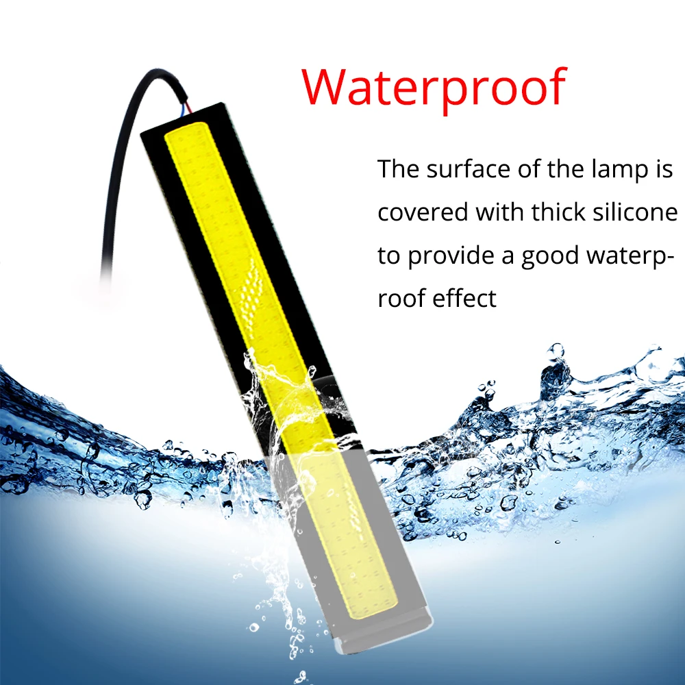 2 шт. Автомобильные дневные ходовые огни водонепроницаемые алюминиевые