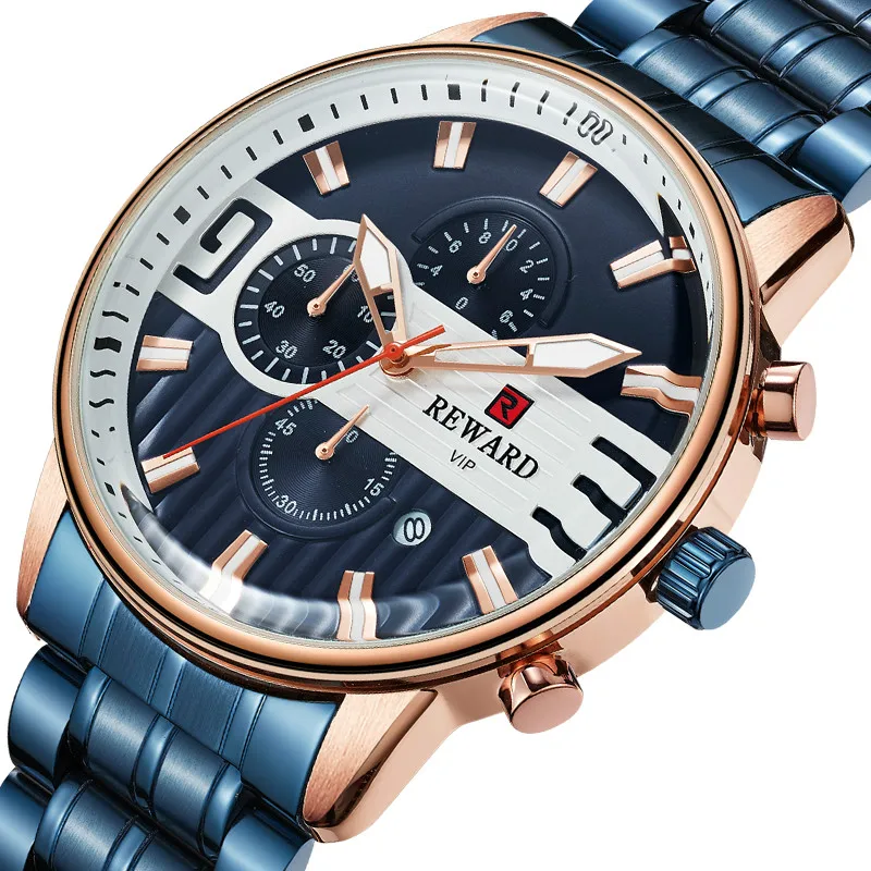 Watch Men Top Brand Luxury Men's Analog Clock Chronograph Military Sports Watches Male Full Steel Quartz Wristwatch Mens | Мужские