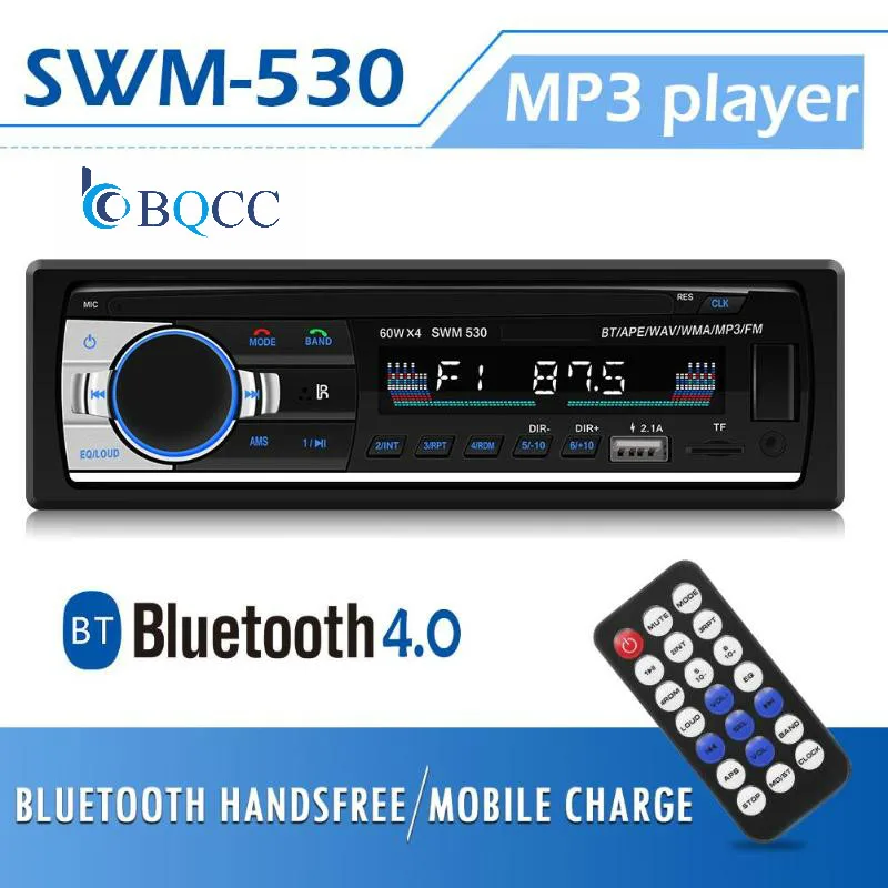 Автомагнитола 1Din12V стереомагнитола с Bluetooth mp3-плеер USB SD AUX вход автоаудио