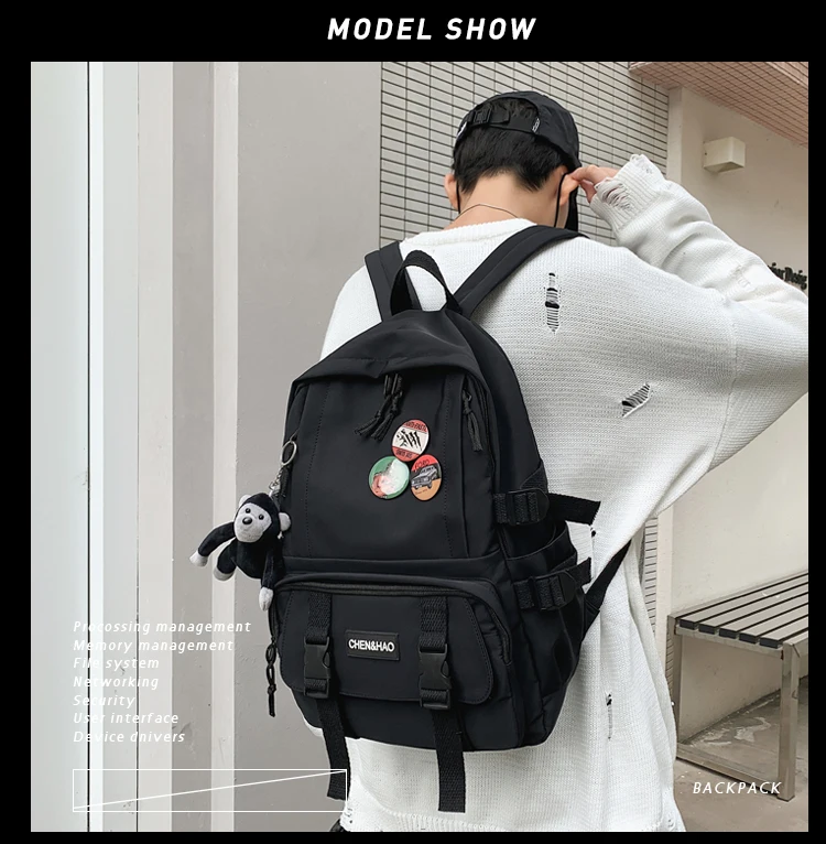 

YTX256 2021 new backpack female college student large-capacity Japanese backpack male