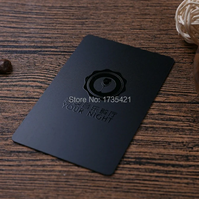 0.76mm Thickness PVC Business card with spot UV printing
