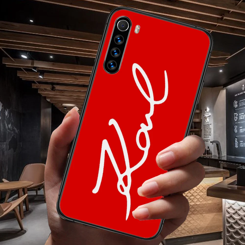 

Designer KARLS Fashion Brand Phone Case For Xiaomi Redmi Note 7 8 8T 9 9S 4X 7 7A 9A K30 Pro Ultra black Shell Painting