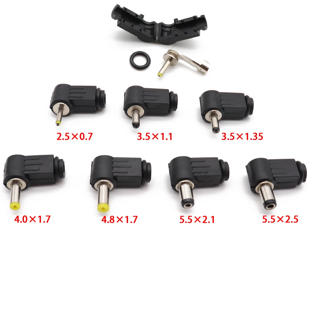 2 шт. Штекерный разъем питания постоянного тока угол 90 градусов L образная