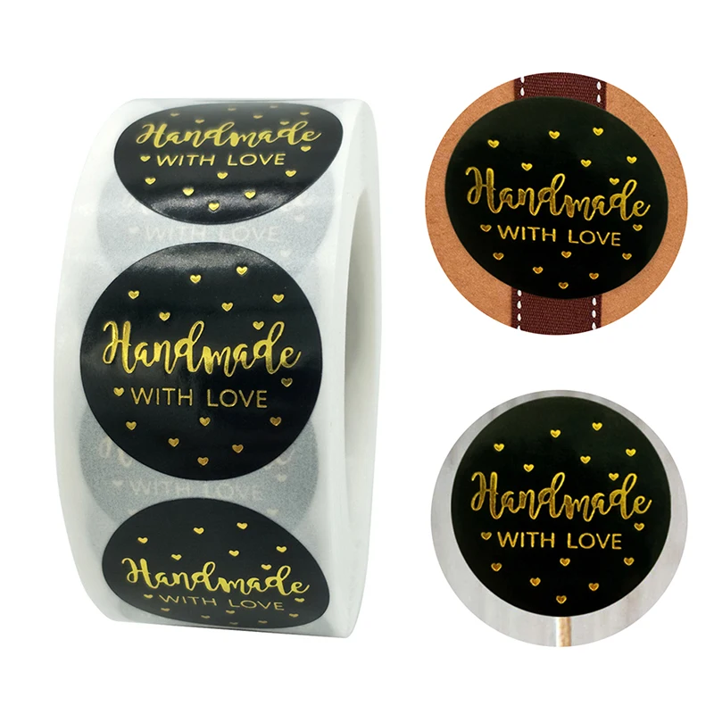 

500pcs/roll 1 Inch Gold Foil Thank You Stickers For Seal Labels Gift Packaging Stickers Birthday Party Offer Stationery Sticker