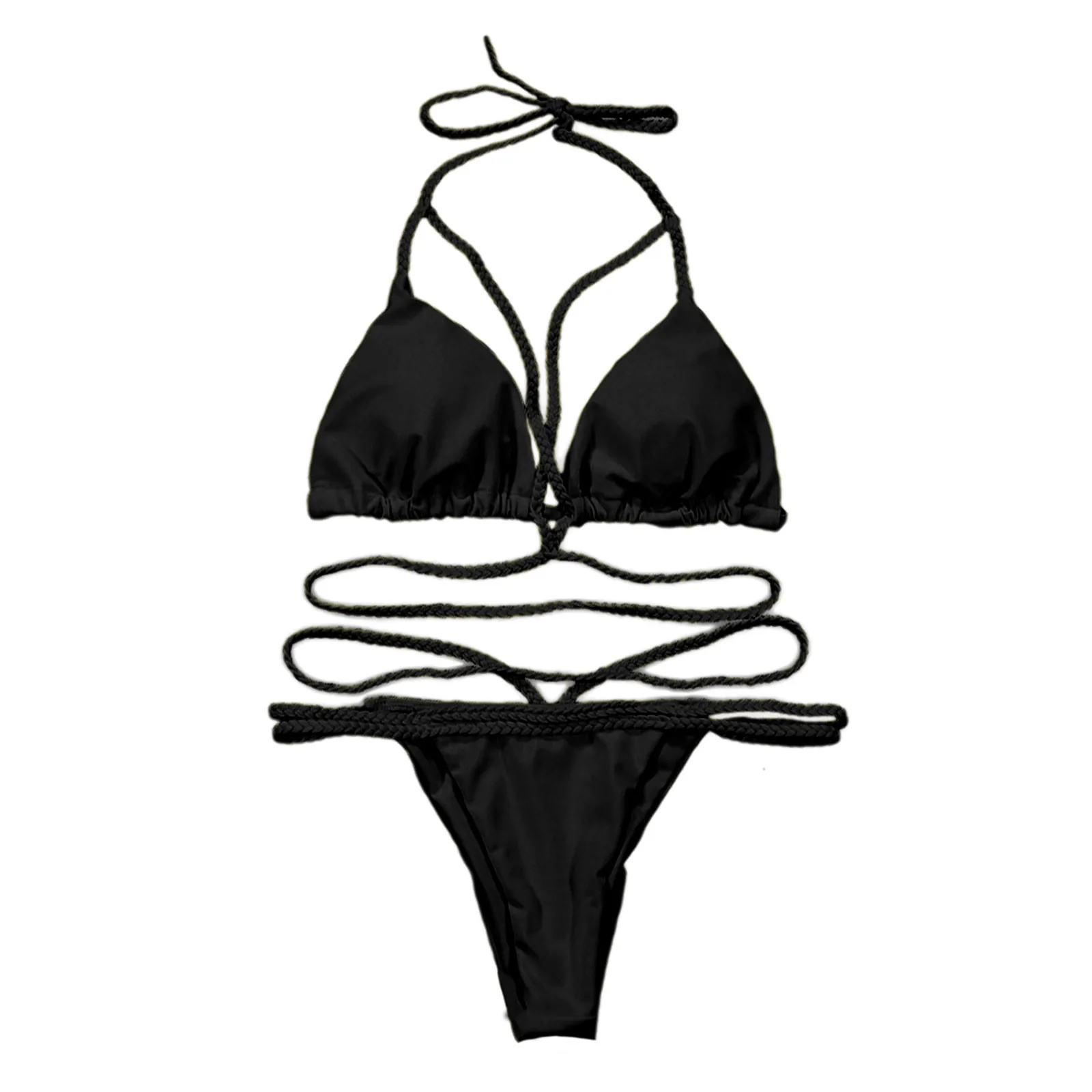 

2021 New Bikini Micro Swimwear Mini Women Swimsuit Sexy Bandage Brazilian Bikini Set Push Up Swimwear Women Biquini Beachwear