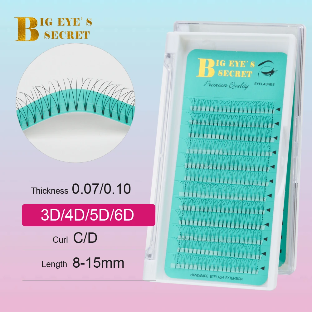Большой Глаз секретные ресницы короткие Стволовые предварительно сделанные фен