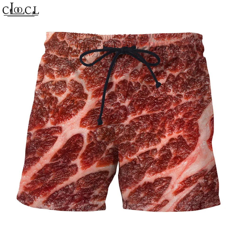 

CLOOCL Food Print Board Shorts Personality DIY Fashion Beach Pants Unisex Casual Pants Harajuku DIY Men Clothing