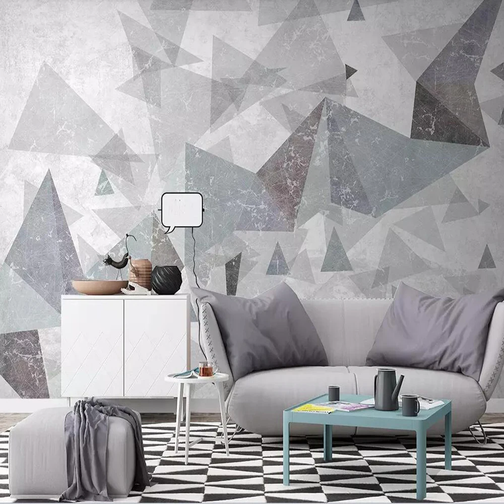 3D-обои Milofi на заказ настенные современные абстрактные трехмерные геометрические