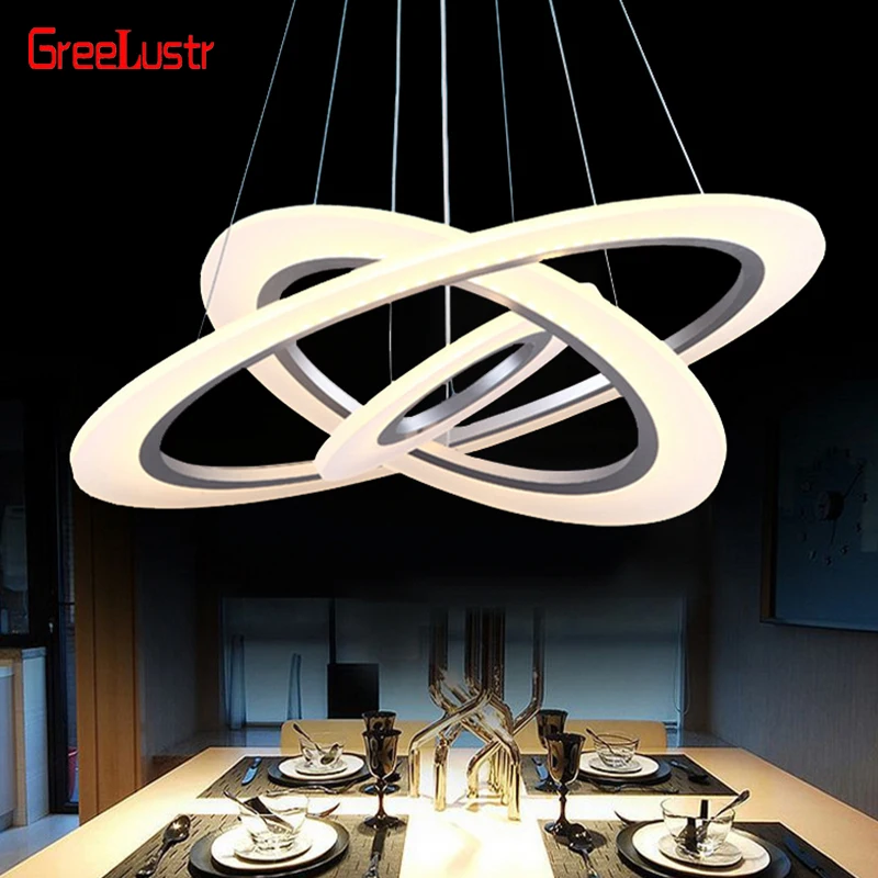 

Luxury 3 Rings Crystal Chandeliers Stainless Steel Led Mordern Pendant Lamp Home Deco Hanging Lamp Suspension Luminaire Avize