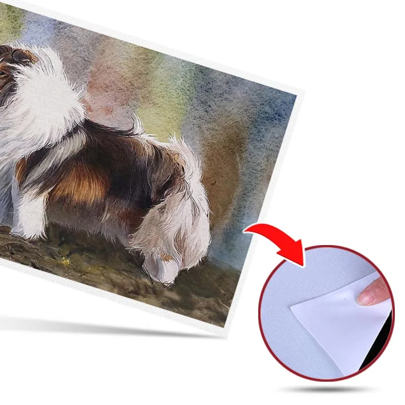 

No Frame Pet Dog Wall Art Print Canvas Painting Nordic Posters and Prints Wall Pictures