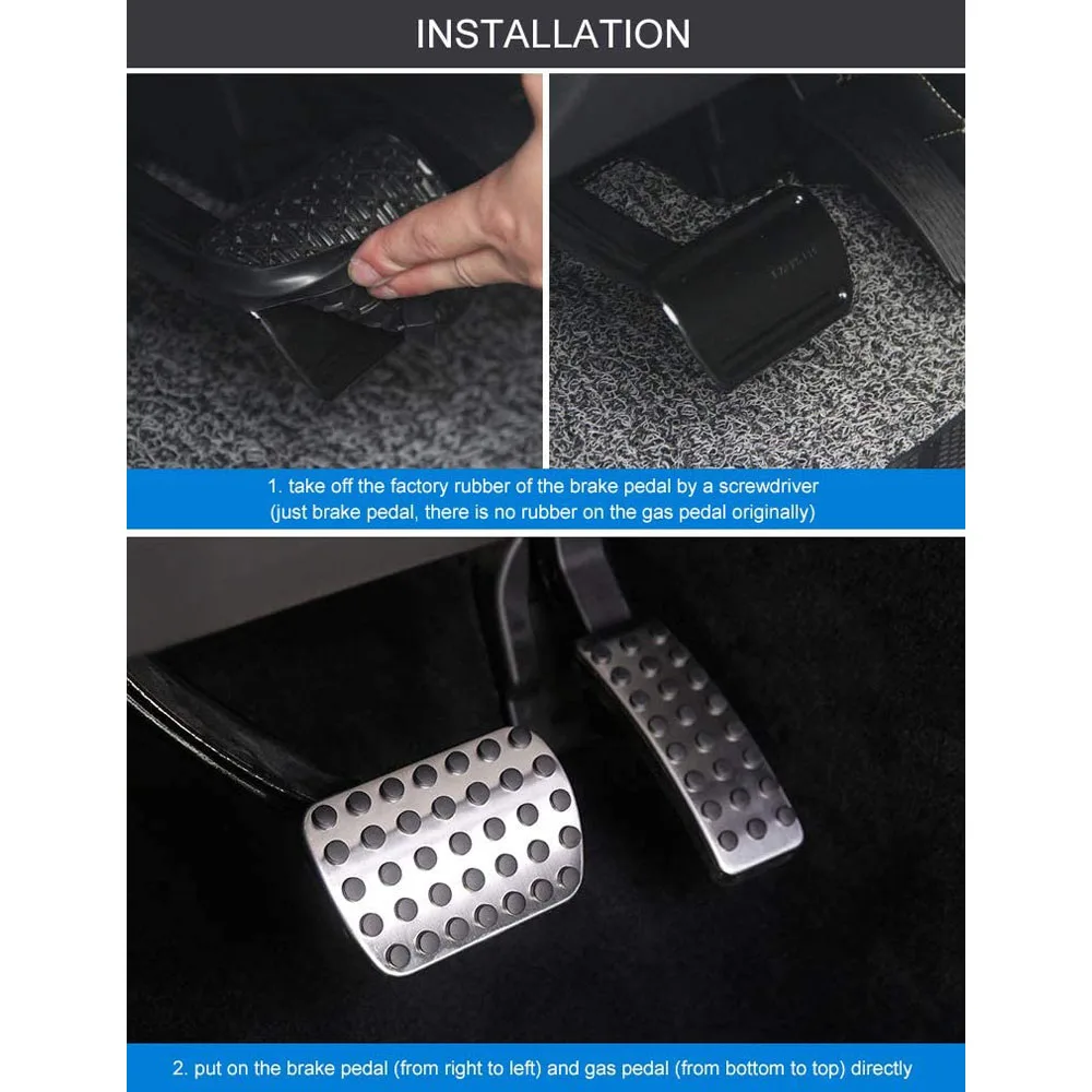 Накладка на ножную педаль для Mercedes Benz GLE GLS ML GL M A B GLA CLA Class W166 X166 X156|Наклейки салона